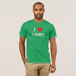 Camiseta Eu adoro T-Shirts T-Shirt