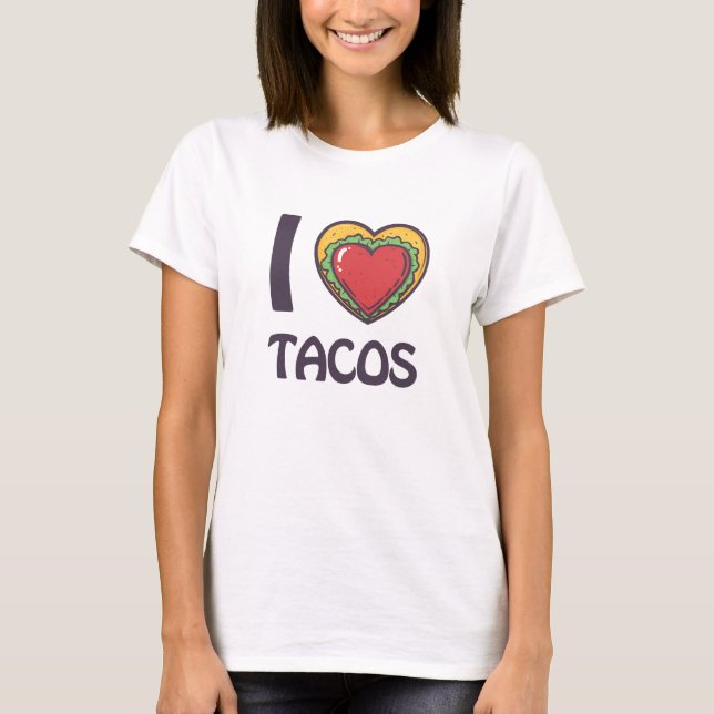 Camiseta Eu adoro Tacos (Frente)