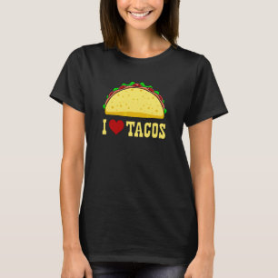Camiseta Eu adoro Tacos Comida mexicana