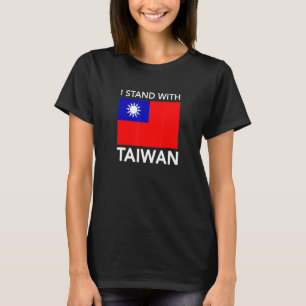 Camiseta Eu Adoro Taiwan Flag Orgulho de Taiwan Eu Fico Com