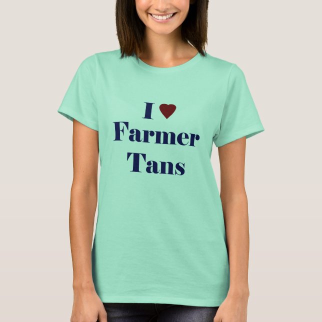 Camiseta Eu Adoro Tans De Fazendeiro (Frente)