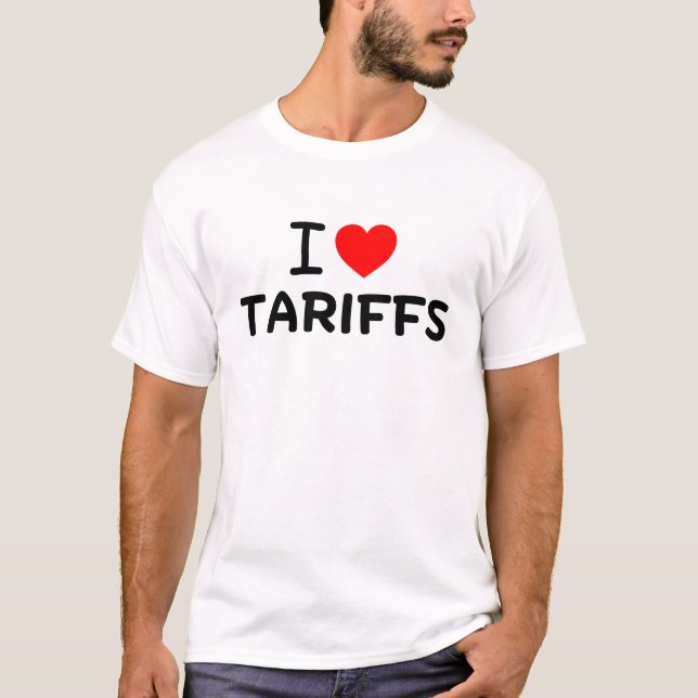 Camiseta Eu adoro tarifas (Frente)