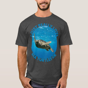 Camiseta Eu Adoro Tartarugas Do Mar Ok