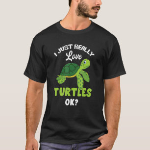 Camiseta Eu Adoro Tartarugas Ok Tartaruga