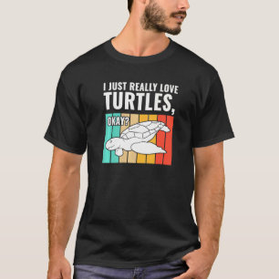 Camiseta Eu Adoro Tartarugas Ok Tartarugas Do Mar