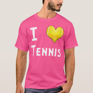 Camiseta Eu adoro Tênis Heart Tênis
