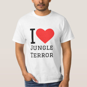 Camiseta Eu adoro terror na selva