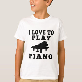 Camiseta Eu Adoro Tocar Piano