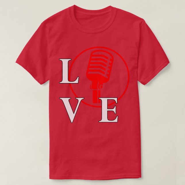 Camiseta Eu adoro tocar Sing para amante da música Singer (Frente do Design)