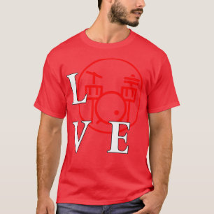 Camiseta Eu adoro tocar tambores para amantes da música Dru