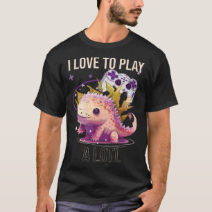 Camiseta Eu Adoro Tocar Um Anfíbio Mexicano Ampíbio Do Elo 