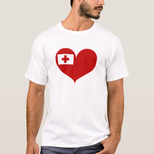 Camiseta Eu Adoro Tonga Flag