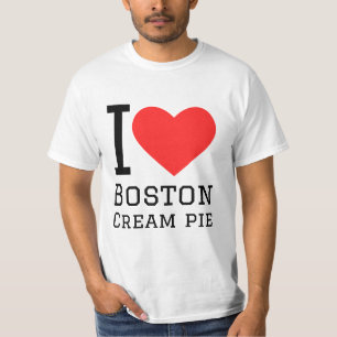 Camiseta Eu adoro torta de Boston creme