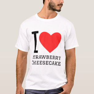 Camiseta Eu adoro torta de morango