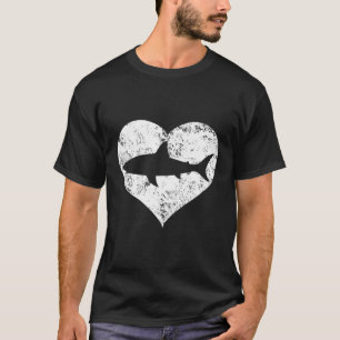 Camiseta Eu Adoro Tubarões Com Dificuldade Em Tubarões.