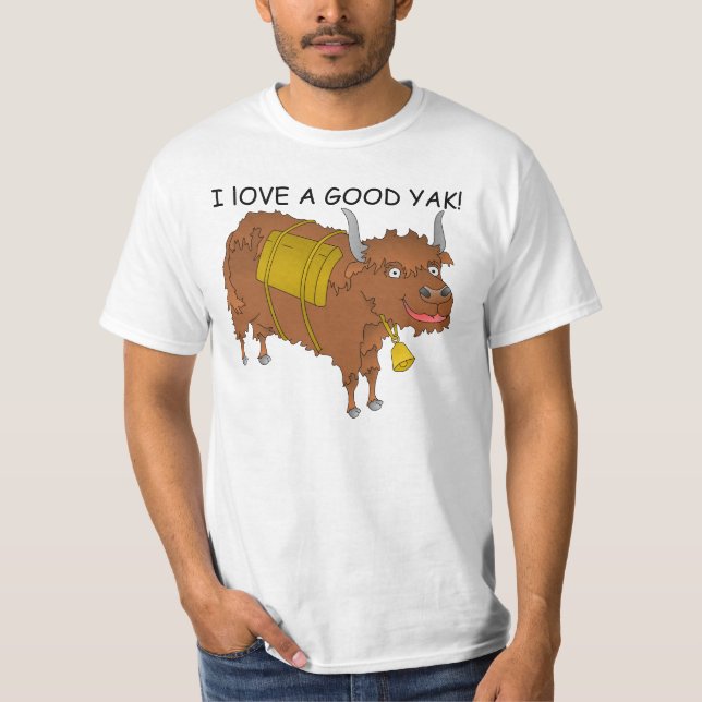 Camiseta Eu adoro uma boa t-shirt YAK (Frente)