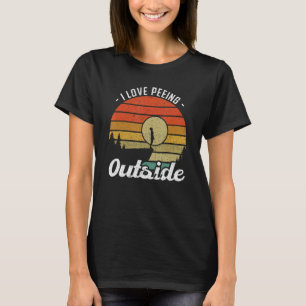 Camiseta Eu adoro urinar lá fora - Camper e Hiker