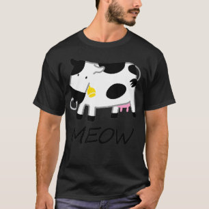 Camiseta Eu Adoro Vaca Fazendo Engraçado