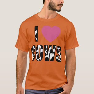 Camiseta Eu Adoro Vacas Fazenda Animal Fazendo Farmação Eng