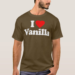Camiseta Eu adoro Vanilla Heart _ Engraçado