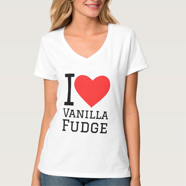 Camiseta Eu adoro varejo de baunilha (Frente)