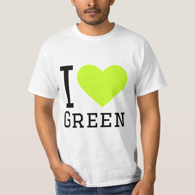 Camiseta Eu adoro verde (Frente)