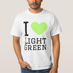 Camiseta Eu adoro verde-claro