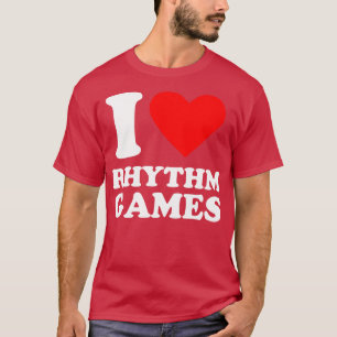 Camiseta Eu adoro Videos games de ritmo