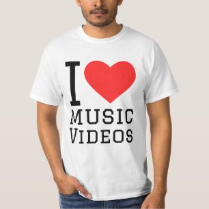 Camiseta Eu adoro vídeos musicais