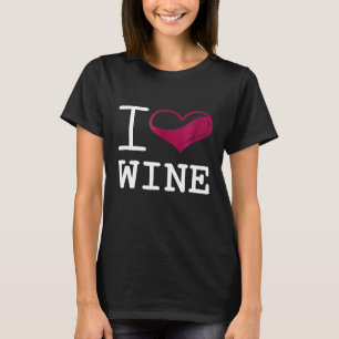 Camiseta Eu Adoro Vinho Bebê Engraçado Tee Álcool Bebado