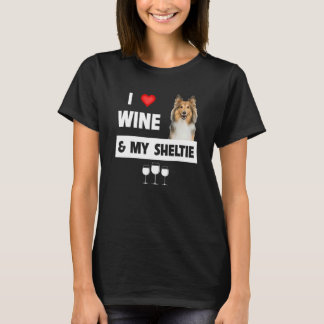 Camiseta Eu Adoro Vinho E Minha Prateleira Mãe Pai Shetland