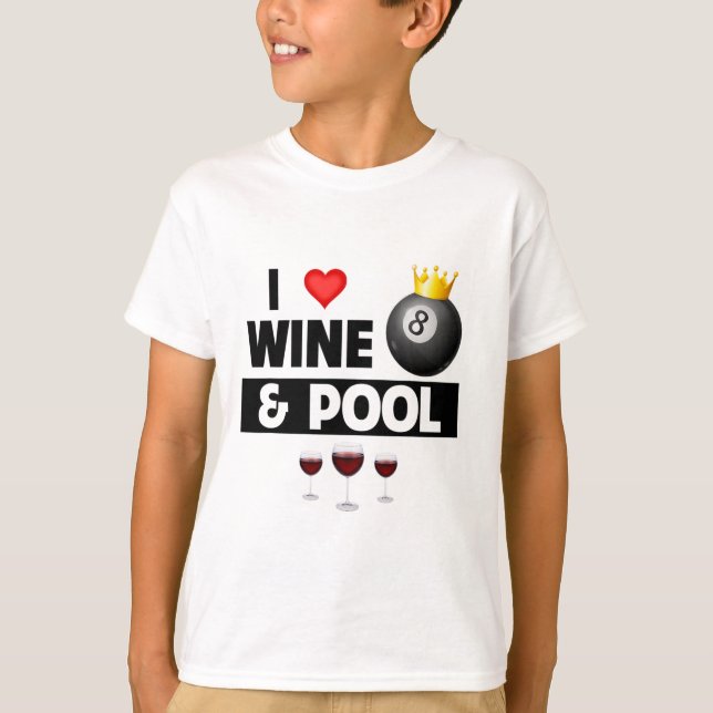 Camiseta Eu Adoro Vinho E Piscina Stick 8 Ll Bolsas P (Frente)