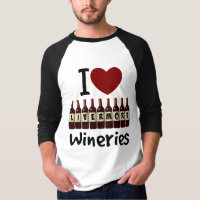 Eu adoro vitrines, frascos de coração e vinho