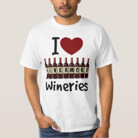 Eu adoro vitrines, frascos de coração e vinho
