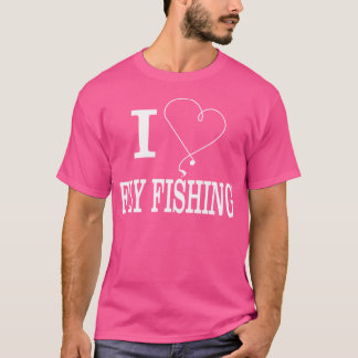 Camiseta Eu Adoro Voar Pescar Coração