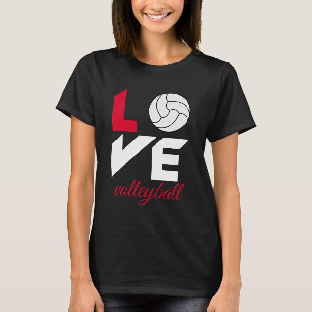 Camiseta Eu adoro vôlei (Frente)
