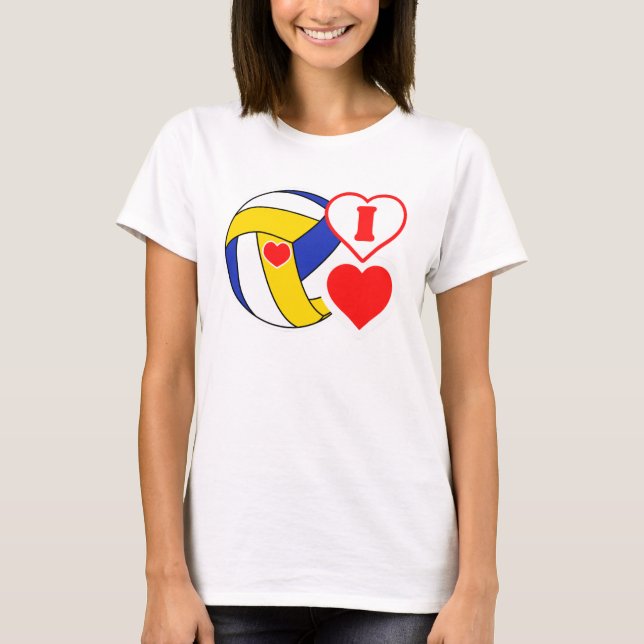 Camiseta Eu adoro vôlei! (Frente)