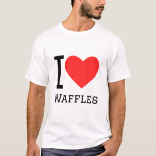Camiseta Eu adoro waffles