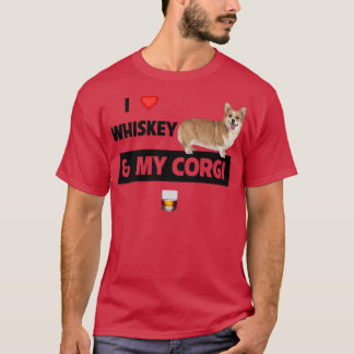 Camiseta Eu Adoro Whiskey E Minha Mãe Pai Bebendo De Cachor
