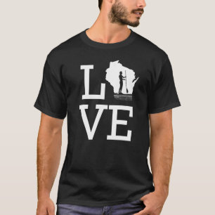 Camiseta Eu Adoro Wisconsin Kayaking