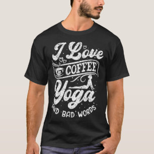 Camiseta Eu Adoro Yoga Café E Más Palavras Meditação Namas