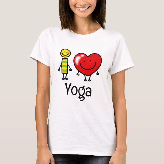 Camiseta Eu adoro yoga T-Shirt (Frente)