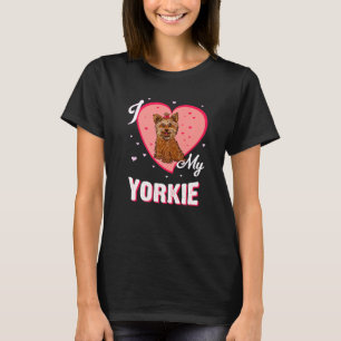 Camiseta Eu Adoro Yorkshire Terrier Para Cachorro