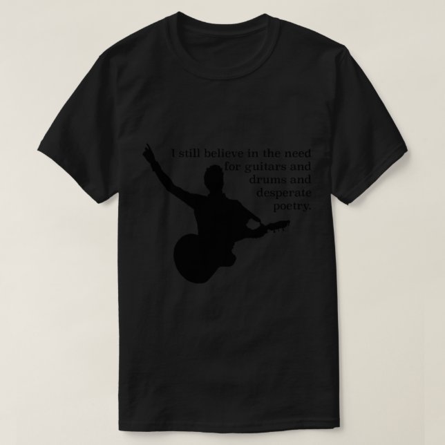 Camiseta Eu ainda acredito - Frank Turner Clássico T-Shirt (Frente do Design)