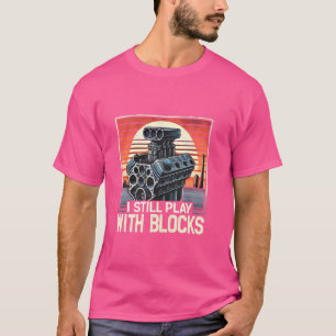 Camiseta Eu Ainda Brinco Com Blocos Engraçado Mecano De Eng