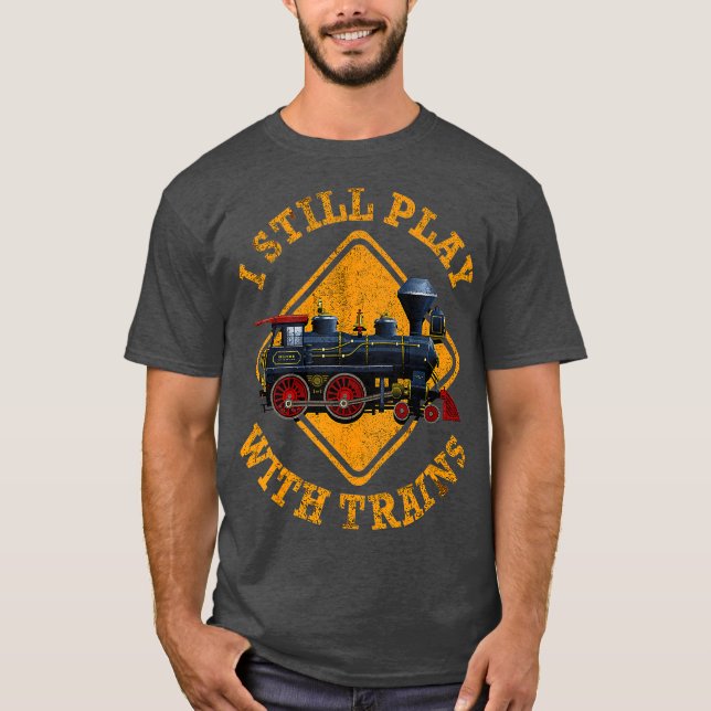 Camiseta Eu Ainda Brinco Com Os Comboios Cutadores (Frente)