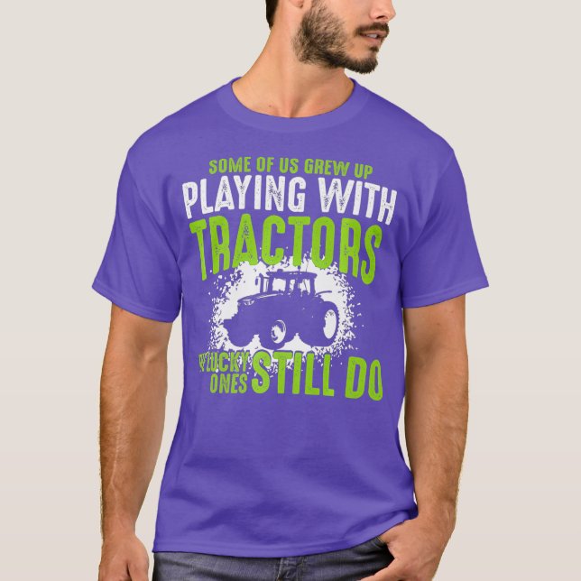Camiseta Eu Ainda Brinco Com Tratores De Presente (Frente)