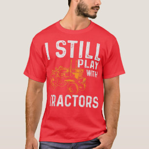 Camiseta Eu ainda brinco com Trators Farmer s for Men Engra