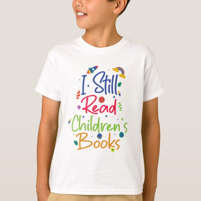 Camiseta Eu Ainda Li Livros Para Crianças (Frente)