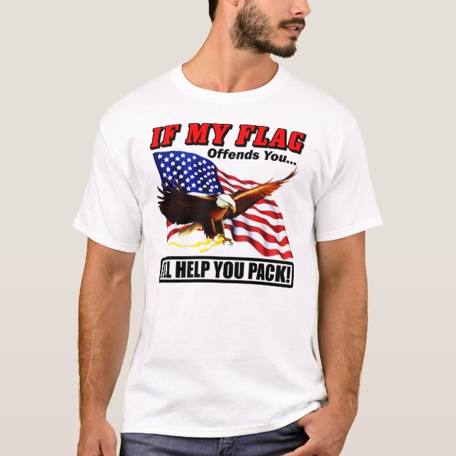 Camiseta Eu ajudá-lo-ei a embalar! (Frente)